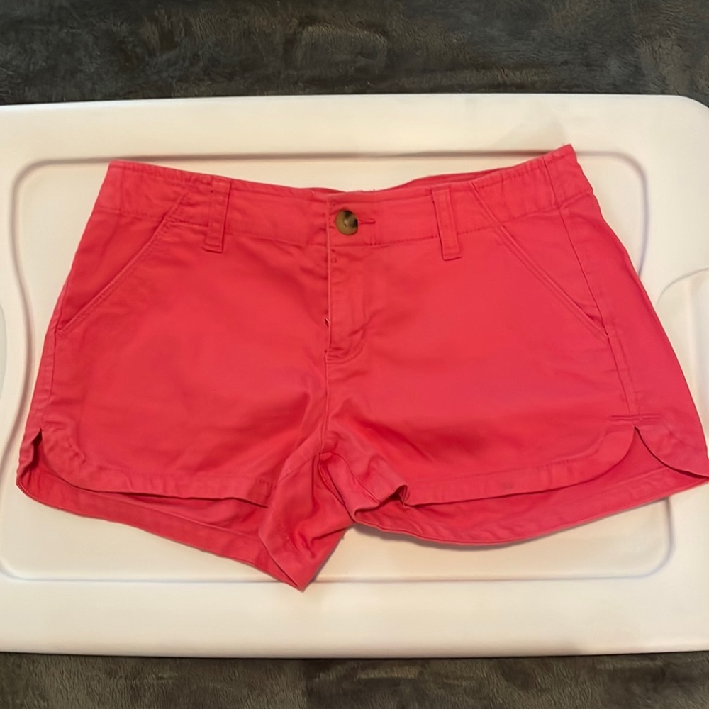 Pink low rise shorts